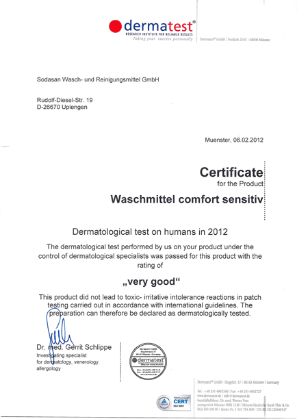 Сертификат Экоцерт 
