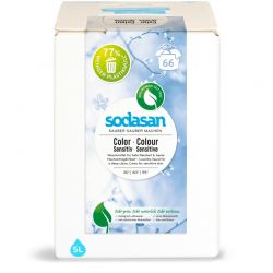 SODASAN, Органическое жидкое средство Color-sensitiv для чувствительной кожи и для ДЕТСКОГО белья, для стирки цветных вещей при низких температурах (от 30°) Sodasan 4л