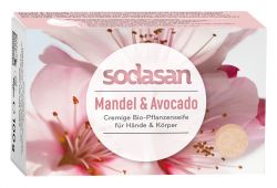 Organic Мыло-крем Almond для лица с маслами Ши и Миндаля, SODASAN